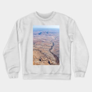 Skeleton Coast River System, Namibia Crewneck Sweatshirt